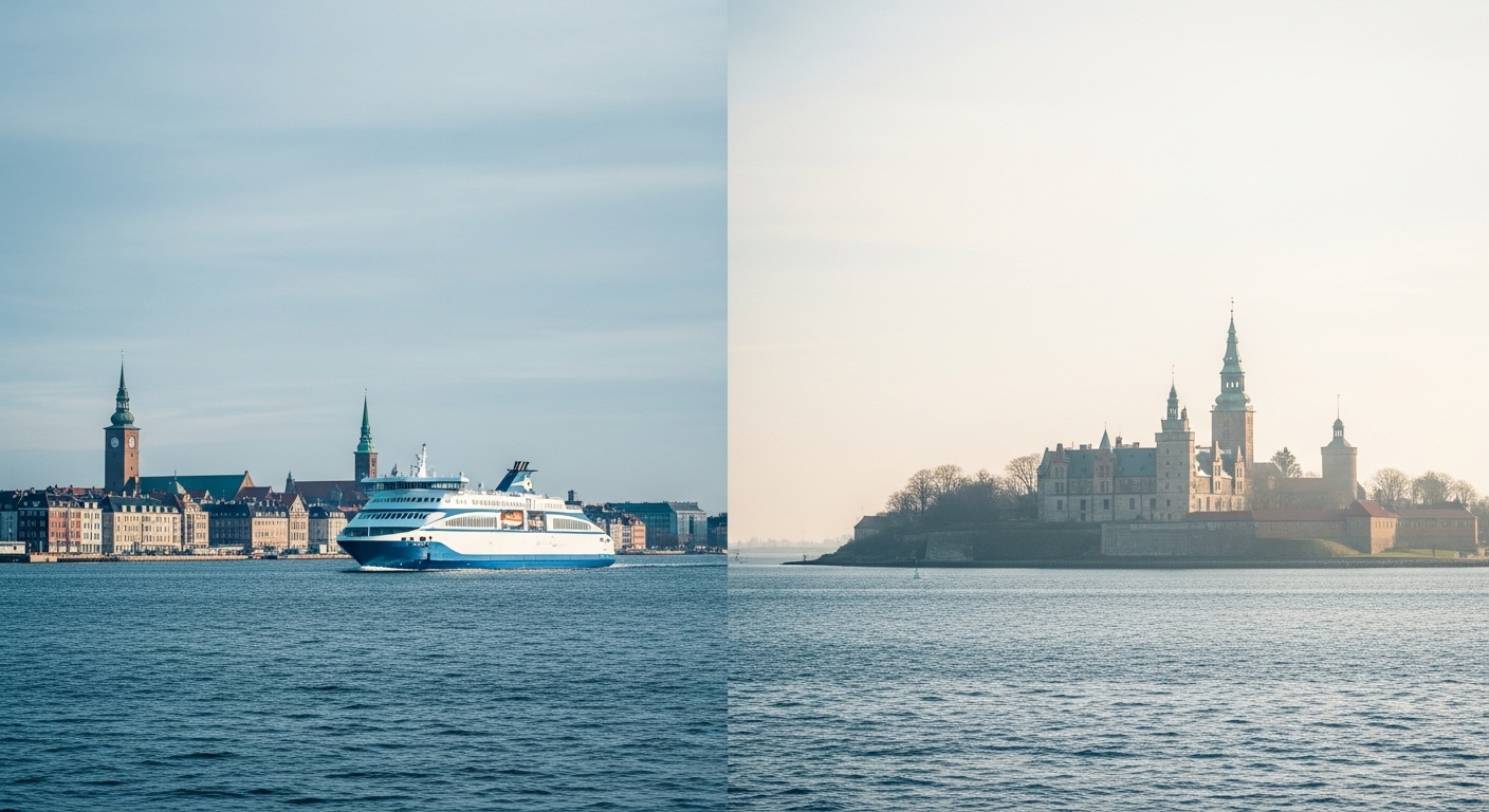 Prom na trasie Helsingborg – Helsingor